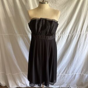 White House Black Market Strapless Black Dress